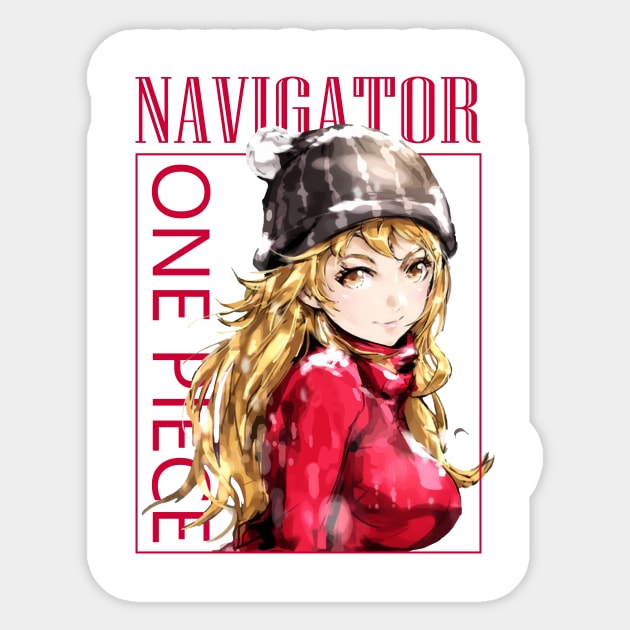 Nami One Piece Fashion Winter Sticker by KDungUniversal